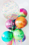 Ombre Orb and Confetti Balloon bouquet