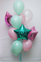 Teal and Hot Pink Balloon bouquet