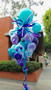 Purple and Blue Giant Gift balloon bouquet