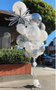 Giant White gift balloon bouquet