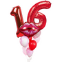  Kiss sweet 16 balloon bouquet