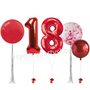 Classy Red jumbo balloons bundle