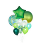 Different shades of green balloon bouquet