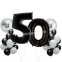 Black and White balloon set with numbers