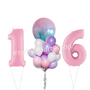 Personalized Light pink balloon set with numbers