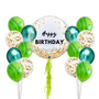 Personalized Green themed balloon set