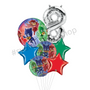 Licensed PJ Mask balloon bouquet with number