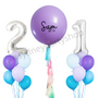 Personalized Pink and purple balloon set