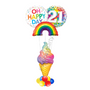 Rainbow and Ice cream marquee balloon