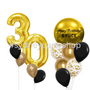 Personalized Boutique Black and gold balloon set