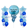 Personalised Shades of Blue Balloon set