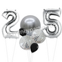Silver Anniversary/Birthday Balloon set