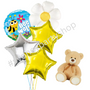 Bee Well Balloon Bouquet with Teddy 