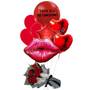 Personalized Love Kiss Balloon Bouquet 