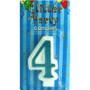 CANDLE NUMBER BLUE 4