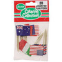 FLAGPICKS PACK 20 MIXED NATIONS