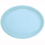 Plate Oval Heavy Duty Light Blue Pack of 25