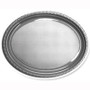 Plate Oval Heavy Duty Silver Pack of 25