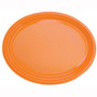 Plate Oval Heavy Duty Orange Pack of 25