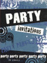 PARTY INVITES BLACK BLUE 20 SHEETS