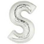 Silver Letter S Megaloon Balloon