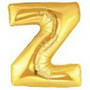 Gold Letter Z Megaloon Balloon