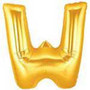 Gold Letter W Megaloon Balloon