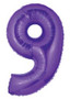 Purple Number 9 Megaloon Balloon