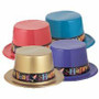 A Top Hat Plastic New Years Band Assorted COLOURS