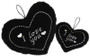 HEART BLACK 16CM