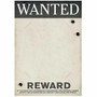 Gangster Wanted Sign (42cm x 30cm) Slotted to hold 20cm x 25cm Photo -