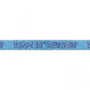 Blue Glitz 16th Birthday 12ft Foil Prism Party Banner