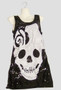 Halloween Thin Strap Sequin Skull Dress