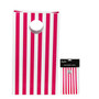 Pink stripe Party Bag Pk 6