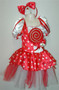 Lolly Pop Candy Cane Girls Costumes see sizes