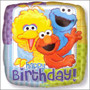 45cm Birthday Sesame Street Foil Balloon