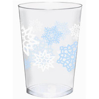 Snowflake Plastic Tumblers Pk 40