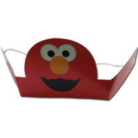 Elmo Party Crowns Pk 6