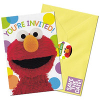 Sesame Street Invitations Pk 8