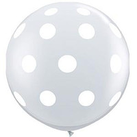 Large Polka Dot Clear Balloon 90cm Latex