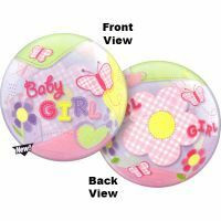 Baby Girl Balloon Bubble Butterflies