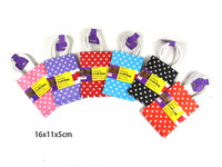 Paper Bag Craft Polka Dot Pk 3 Blue