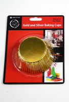 Cupcake Baking Cups Gold Pk 15