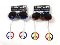 JAMAICAN PARTY PEACE GLASSES