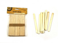 NATURAL CRAFT STICKS pk 100