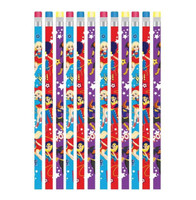 Super Hero Girls Pencils & Eraser End