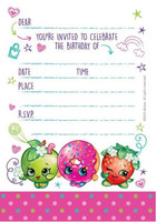 Shopkins Invitations Envelopes