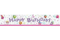 Shopkins Happy Birthday Banner Plastic