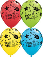 Rock and Roll Music Stars Latex Balloon