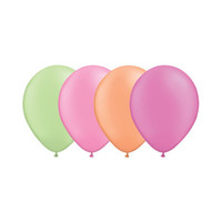 Black Light Neon Latex Assorted Balloons